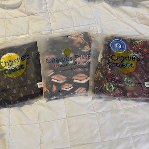 3 BNWT Leggings OS 4-14